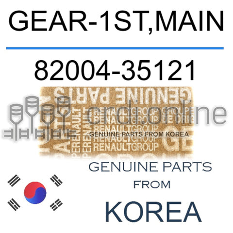 GEAR-1ST,MAIN [ORIGINAL] 82004-35121 8200435121 82004 35121