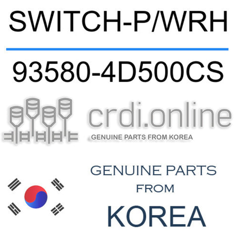 SWITCH-P/WRH [ORIGINAL] 93580-4D500CS 935804D500CS 93580 4D500CS