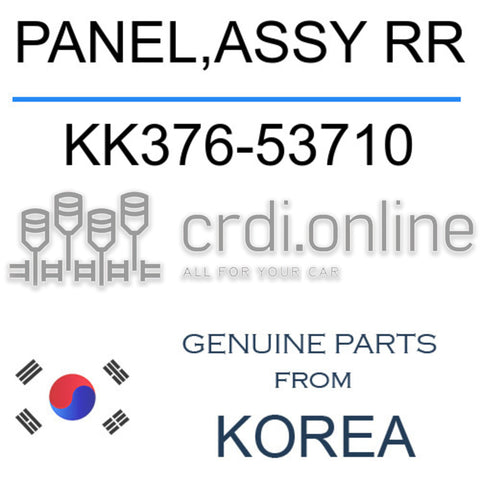PANEL,ASSY RR [ORIGINAL] KK376-53710 KK37653710 KK376 53710