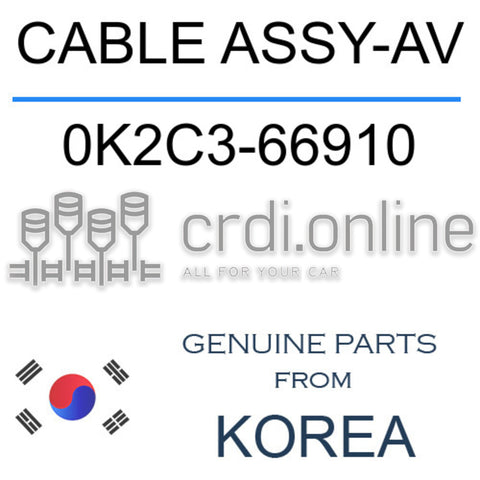 CABLE ASSY-AV [ORIGINAL] 0K2C3-66910 0K2C366910 0K2C3 66910