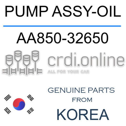 PUMP ASSY-OIL AA850-32650 AA85032650 AA850 32650