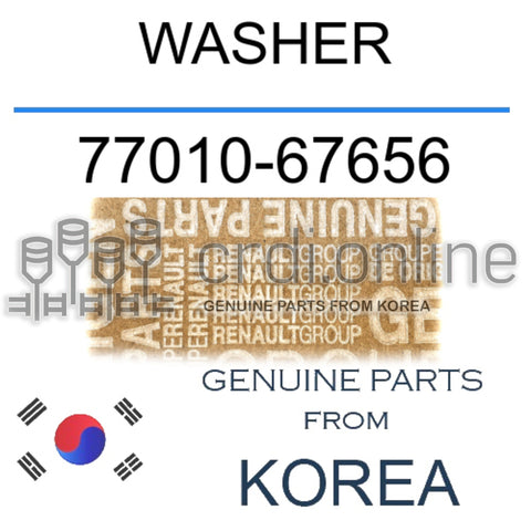 WASHER [ORIGINAL] 77010-67656 7701067656 77010 67656