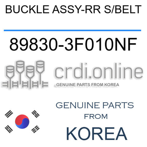 BUCKLE ASSY-RR S/BELT [ORIGINAL] 89830-3F010NF 898303F010NF 89830 3F010NF