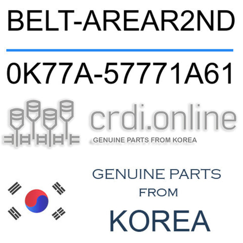 BELT-AREAR2ND 0K77A-57771A61 0K77A57771A61 0K77A 57771A61