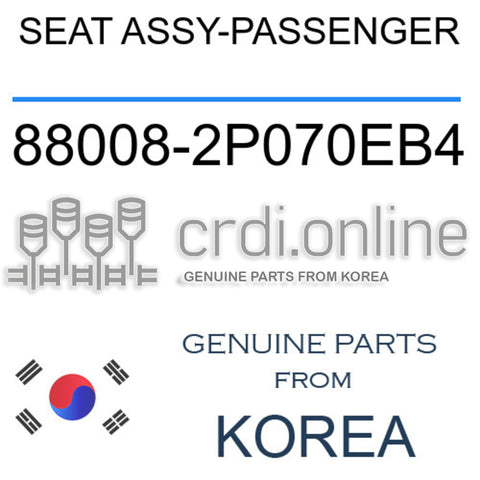 SEAT ASSY-PASSENGER [ORIGINAL] 88008-2P070EB4 880082P070EB4 88008 2P070EB4