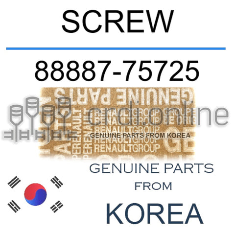 SCREW [ORIGINAL] 88887-75725 8888775725 88887 75725