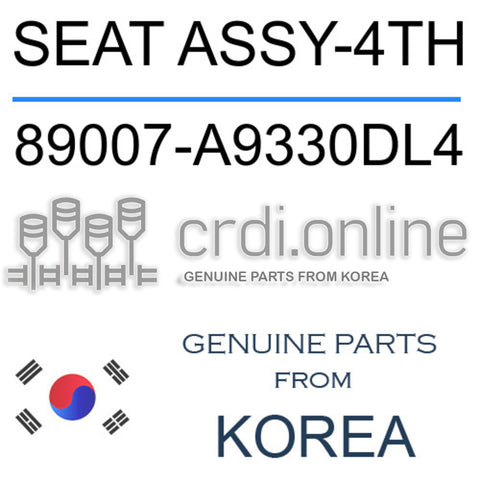 SEAT ASSY-4TH [ORIGINAL] 89007-A9330DL4 89007A9330DL4 89007 A9330DL4