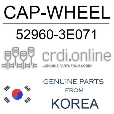 CAP-WHEEL [ORIGINAL] 52960-3E071 529603E071 52960 3E071