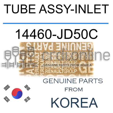TUBE ASSY-INLET [ORIGINAL] 14460-JD50C 14460JD50C 14460 JD50C
