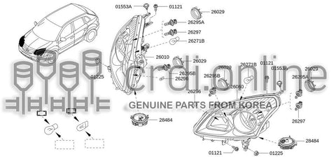 LAMP ASSY-HEADLH 26060-6405R 260606405R 26060 6405R
