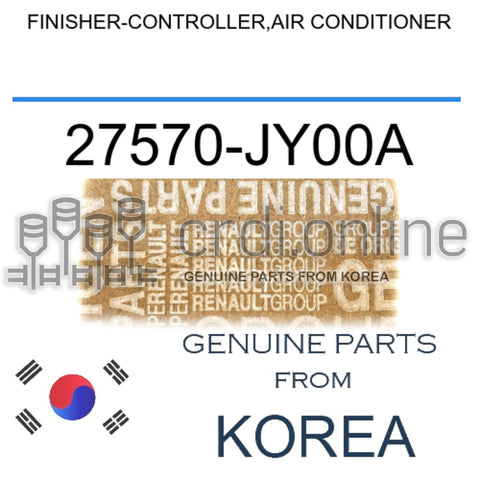FINISHER-CONTROLLER,AIR CONDITIONER [ORIGINAL] 27570-JY00A 27570JY00A 27570 JY00A