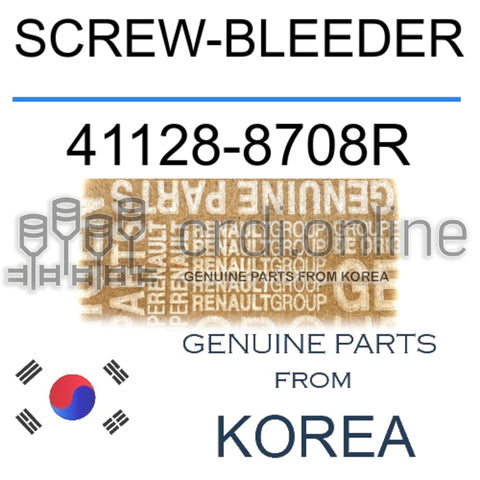 SCREW-BLEEDER [ORIGINAL] 41128-8708R 411288708R 41128 8708R