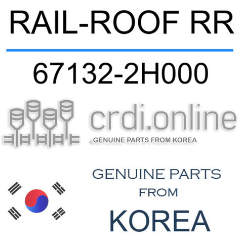 RAIL-ROOF RR [ORIGINAL] 67132-2H000 671322H000 67132 2H000
