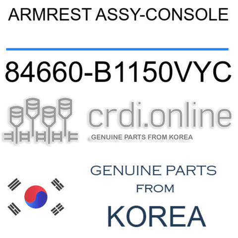 ARMREST ASSY-CONSOLE 84660-B1150VYC 84660B1150VYC 84660 B1150VYC