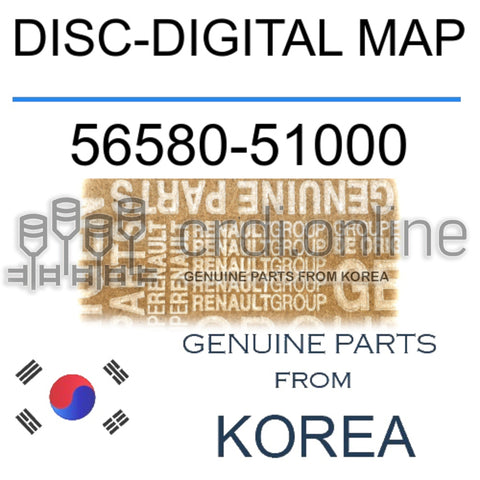 DISC-DIGITAL MAP [ORIGINAL] 56580-51000 5658051000 56580 51000
