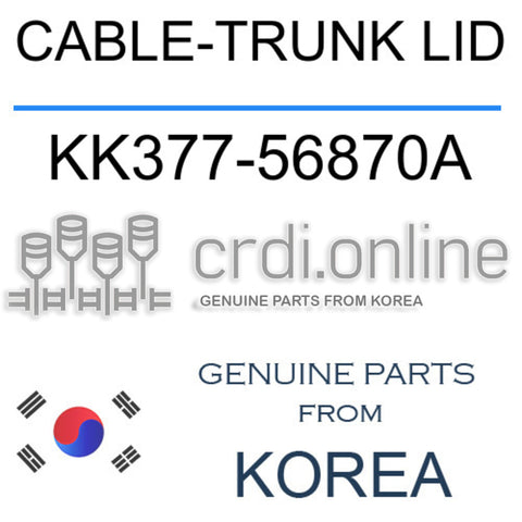 CABLE-TRUNK LID KK377-56870A KK37756870A KK377 56870A