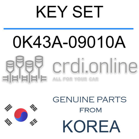 KEY SET [ORIGINAL] 0K43A-09010A 0K43A09010A 0K43A 09010A