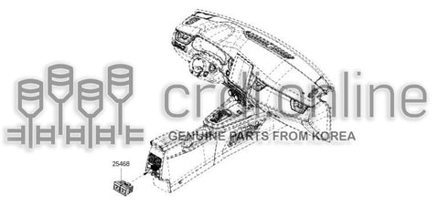 SWITCH UNIT-REAR SEAT HEATING 25468-6969R 254686969R 25468 6969R