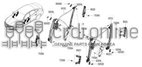 FRAME-ADD FRONT  FR LH 80217-6550R 802176550R 80217 6550R