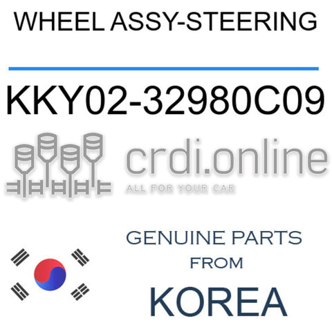 WHEEL ASSY-STEERING KKY02-32980C09 KKY0232980C09 KKY02 32980C09