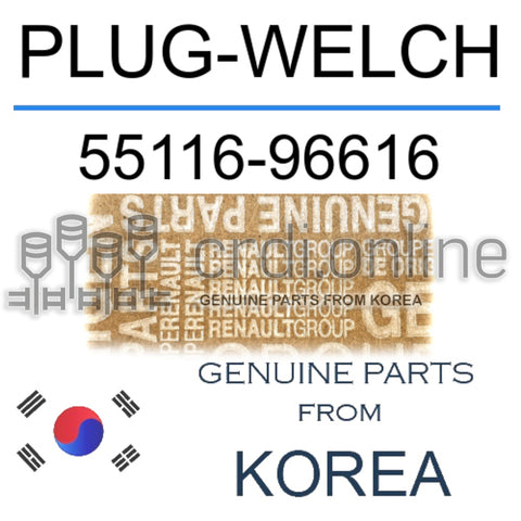 PLUG-WELCH [ORIGINAL] 55116-96616 5511696616 55116 96616