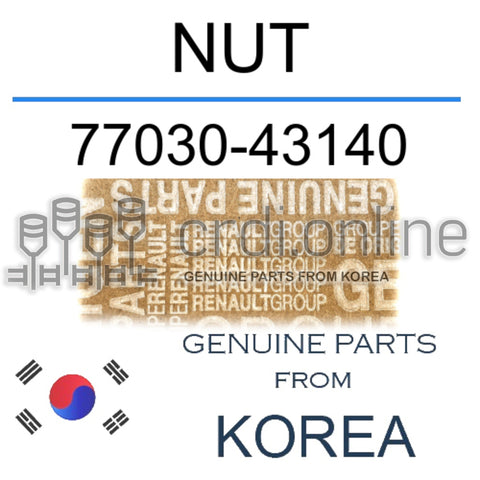 NUT [ORIGINAL] 77030-43140 7703043140 77030 43140