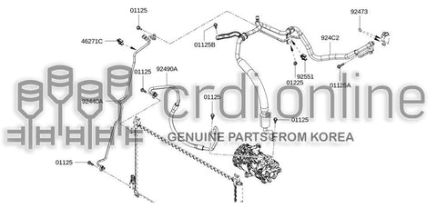 PIPE-H/PRESS L/PRESSAC EXP VALVE OUTLET 924C2-3703R 924C23703R 924C2 3703R