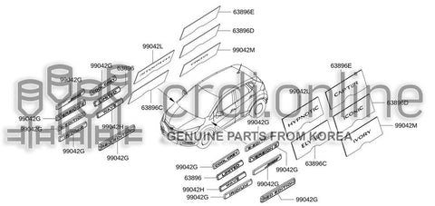 MONOGRAM-FRONT FENDER 99042-8144R 990428144R 99042 8144R
