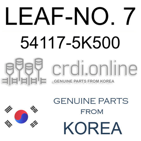 LEAF-NO. 7 [ORIGINAL] 54117-5K500 541175K500 54117 5K500