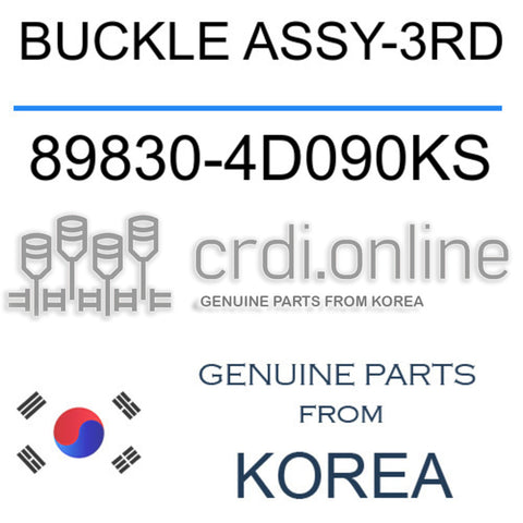 BUCKLE ASSY-3RD [ORIGINAL] 89830-4D090KS 898304D090KS 89830 4D090KS