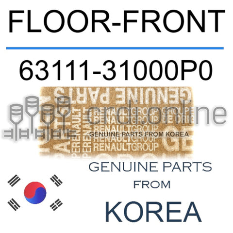 FLOOR-FRONT [ORIGINAL] 63111-31000P0 6311131000P0 63111 31000P0