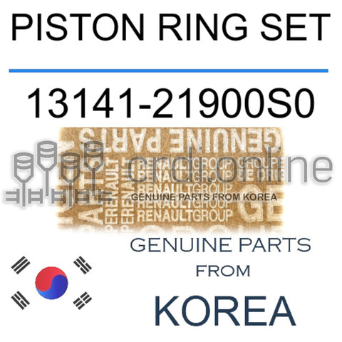 PISTON RING SET [ORIGINAL] 13141-21900S0 1314121900S0 13141 21900S0