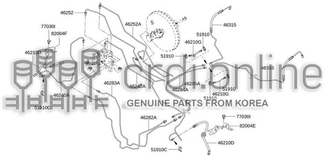 HOSE ASSY-BRAKE 46210-6479R 462106479R 46210 6479R