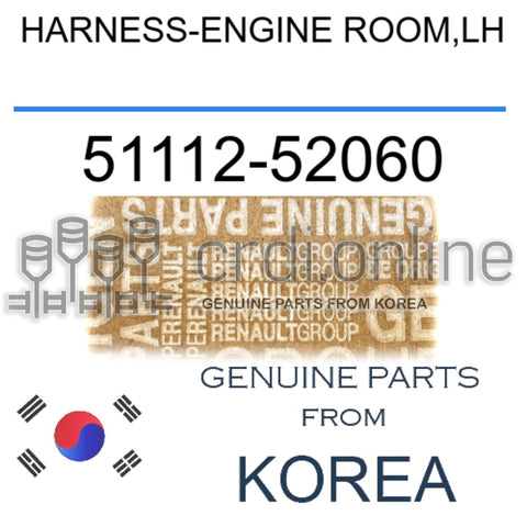 HARNESS-ENGINE ROOM,LH [ORIGINAL] 51112-52060 5111252060 51112 52060