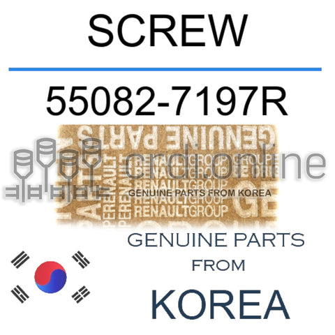 SCREW [ORIGINAL] 55082-7197R 550827197R 55082 7197R