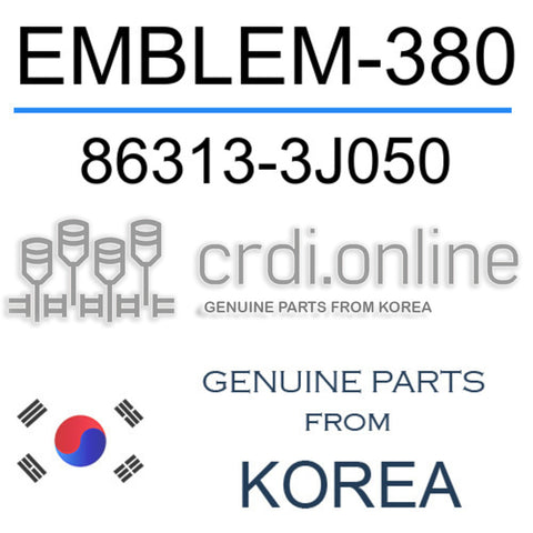 EMBLEM-380 86313-3J050 863133J050 86313 3J050