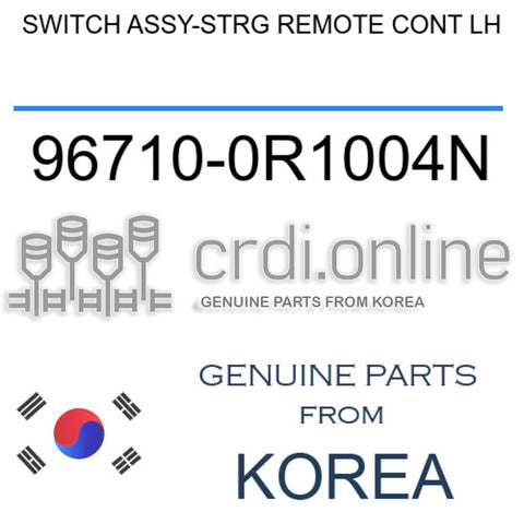 SWITCH ASSY-STRG REMOTE CONT LH [ORIGINAL] 96710-0R1004N 967100R1004N 96710 0R1004N