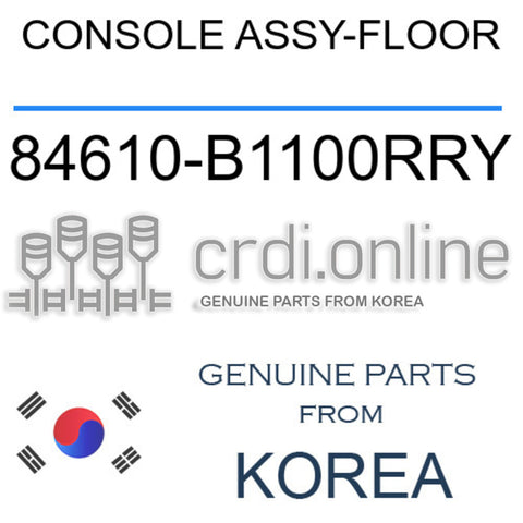 CONSOLE ASSY-FLOOR [ORIGINAL] 84610-B1100RRY 84610B1100RRY 84610 B1100RRY