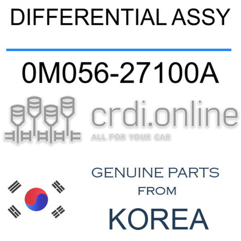 DIFFERENTIAL ASSY [ORIGINAL] 0M056-27100A 0M05627100A 0M056 27100A