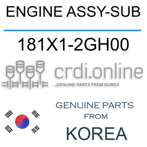 ENGINE ASSY-SUB [ORIGINAL] 181X1-2GH00 181X12GH00 181X1 2GH00