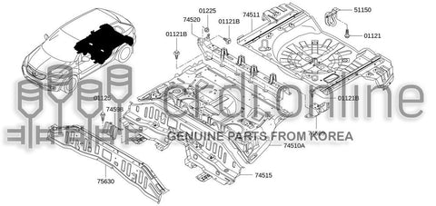 FLOOR ASSY-REARREAR 74514-3462R 745143462R 74514 3462R