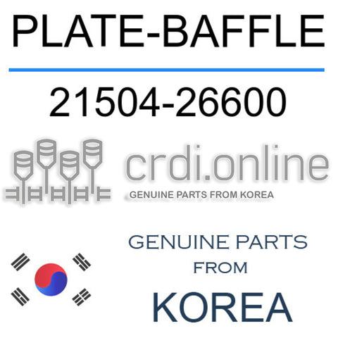 PLATE-BAFFLE 21504-26600 2150426600 21504 26600