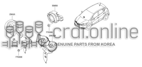 HORN-LOW 25610-9128R 256109128R 25610 9128R