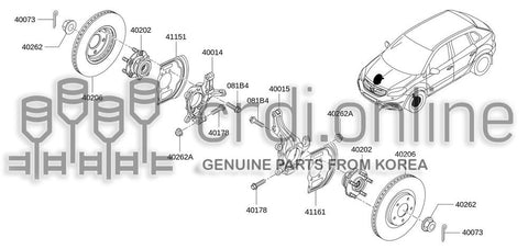 DISC-FRONT BRAKE 40206-9828R 402069828R 40206 9828R
