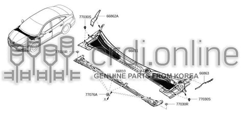 COVER-COWL TOPRH 66862-0917R 668620917R 66862 0917R