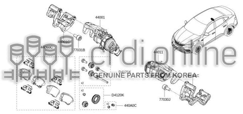 PAD KIT-REAR BRAKE 44060-3163R 440603163R 44060 3163R