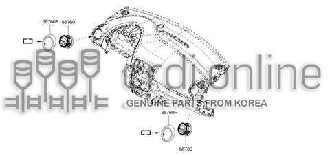 VENTILATOR ASSY-SIDEPUBLIC 68760-4199R 687604199R 68760 4199R