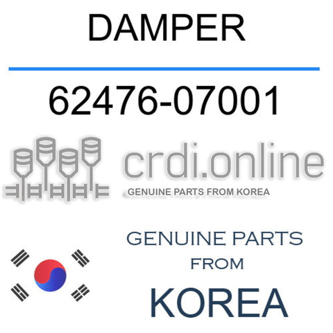DAMPER 62476-07001 6247607001 62476 07001