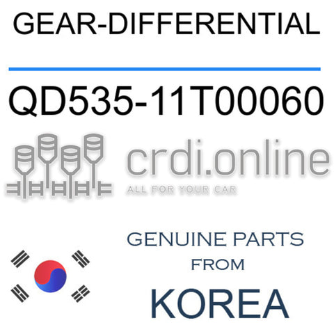 GEAR-DIFFERENTIAL [ORIGINAL] QD535-11T00060 QD53511T00060 QD535 11T00060