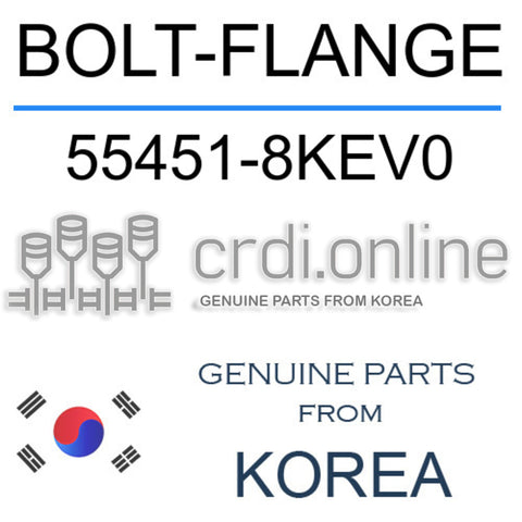 BOLT-FLANGE 55451-8KEV0 554518KEV0 55451 8KEV0